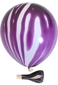 Image 3 of 12" Tie Dye Red/Purple/Blue/Black/Yellow