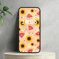 Sunflower And Watermelon Phone Background