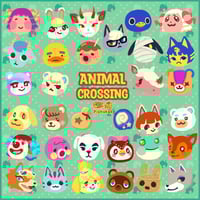 Image 2 of Animal Crossing Transparent Stickers