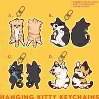 Image 1 of hanging kitty keychain