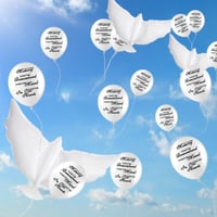 Image 4 of Dove Memorial Balloon