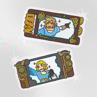 Image 1 of legend of zelda - clear stickers