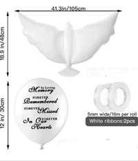 Image 3 of Dove Memorial Balloon