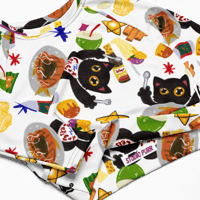 Image 3 of Studio Purr: Kain Tayo! (Let's Eat) long-sleeve crop top