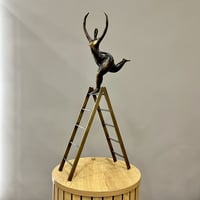 Chubby Lady On A Ladder 64cm