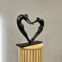 Image 3 of Couple Stretching Forming A Heart 46cm