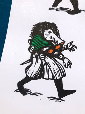 The Mummers risograph print 