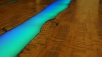 Image 3 of RGB River Resin Desk - Sit/Stand or Fixed