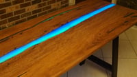 Image 1 of RGB River Resin Desk - Sit/Stand or Fixed