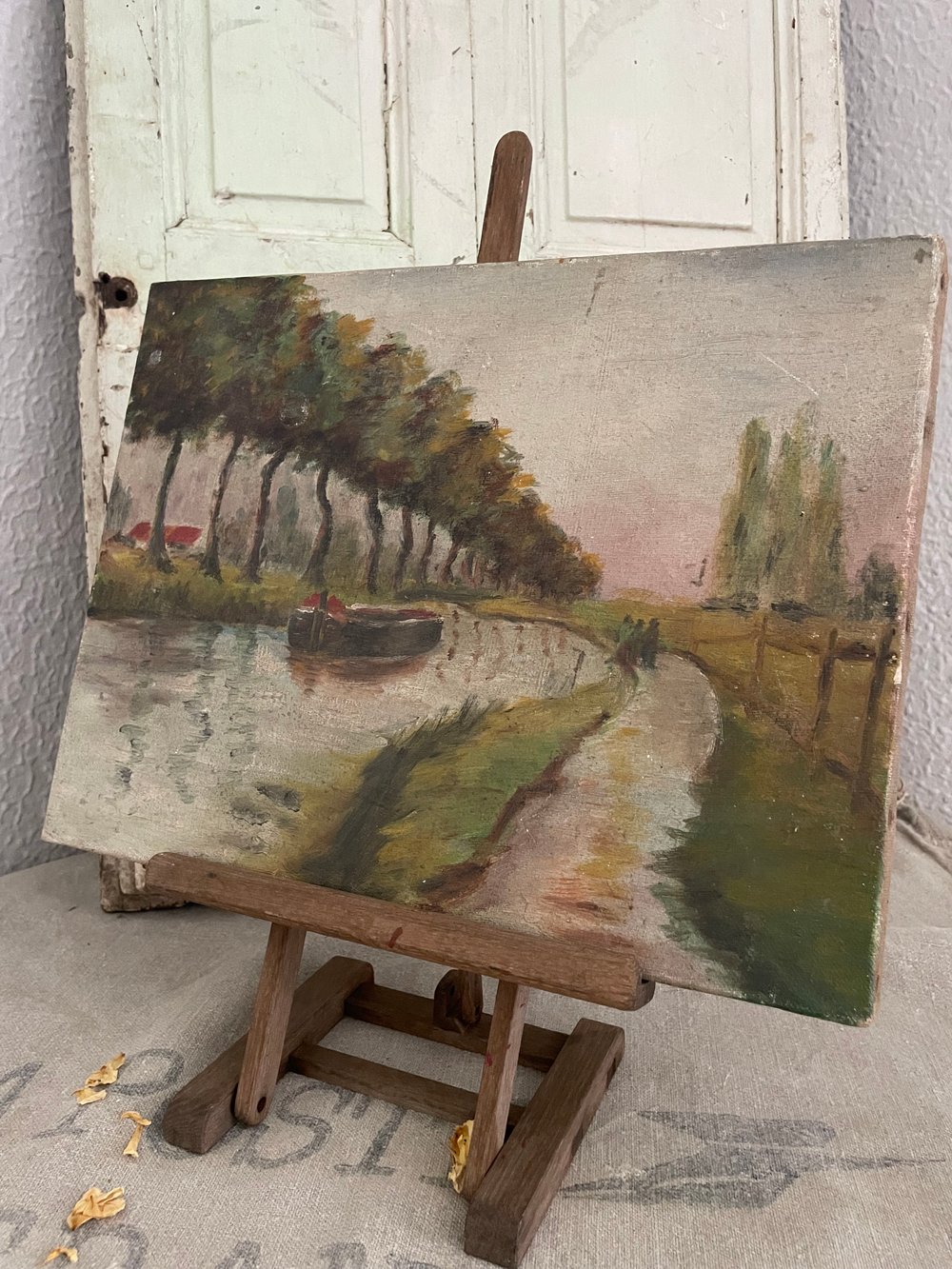 Image of Barge Oil on Canvas 
