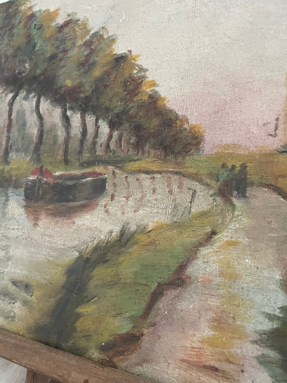 Image of Barge Oil on Canvas 