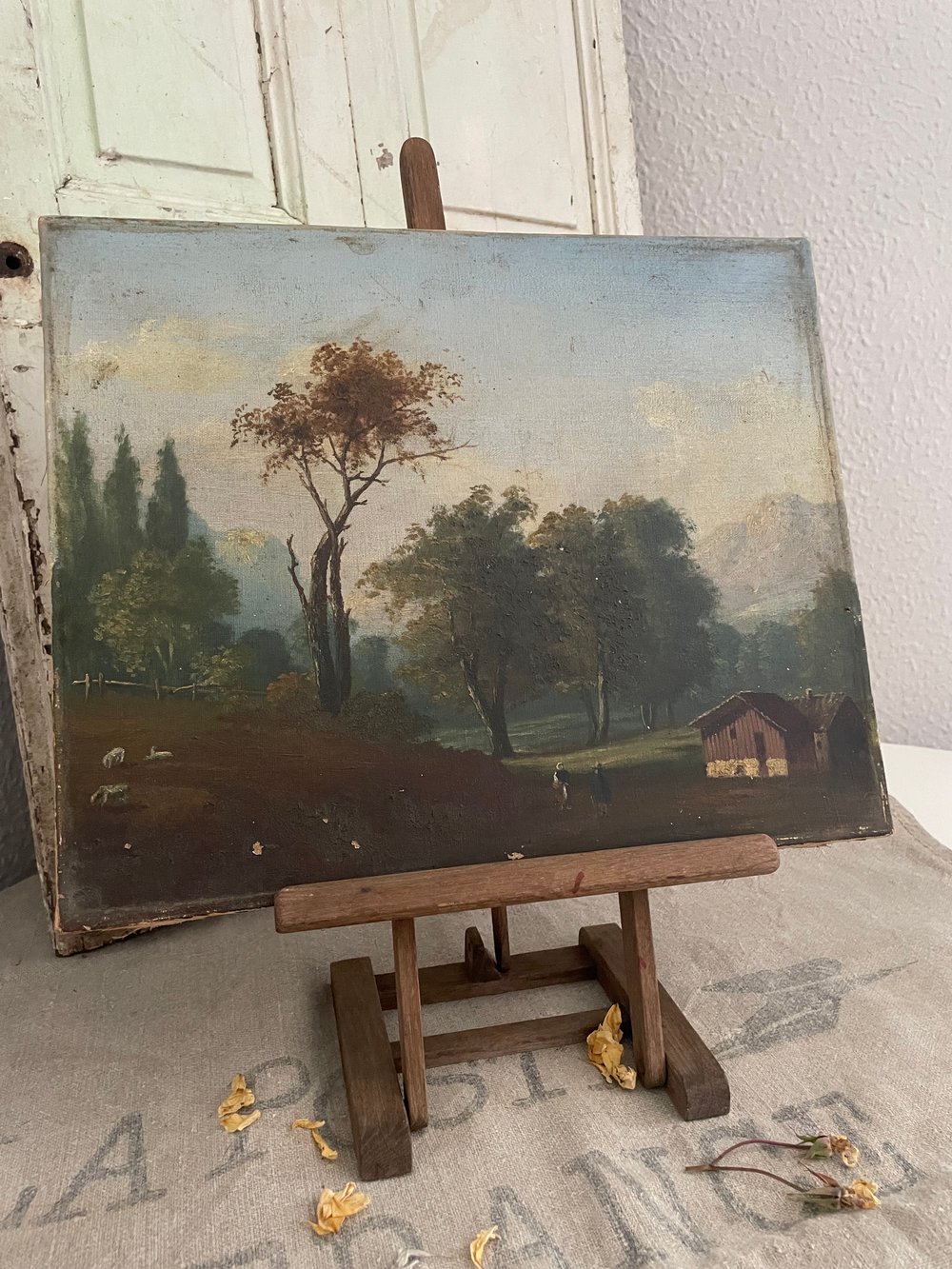 Image of Homestead Oil on Canvas 