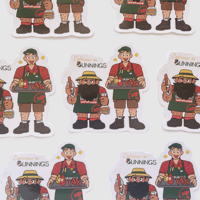 Image 2 of dunmeshi - clear stickers