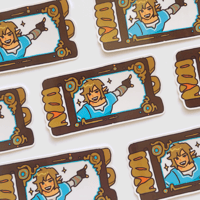 Image 2 of legend of zelda - clear stickers