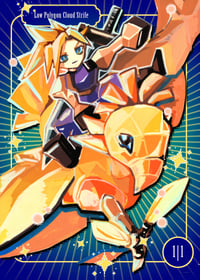 Image 3 of Original Art: Low Polygon Cloud Strife // Sineko So