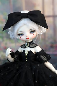 Image 2 of Dress for Teacup Marionette OOAK - black