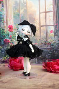 Image 3 of Dress for Teacup Marionette OOAK - black
