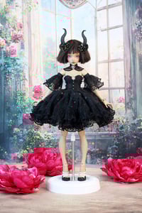 Image 1 of MSD MiniFee doll black dress