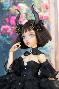 Image 2 of MSD MiniFee doll black dress