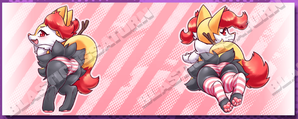 Pink Striped Phox Mug
