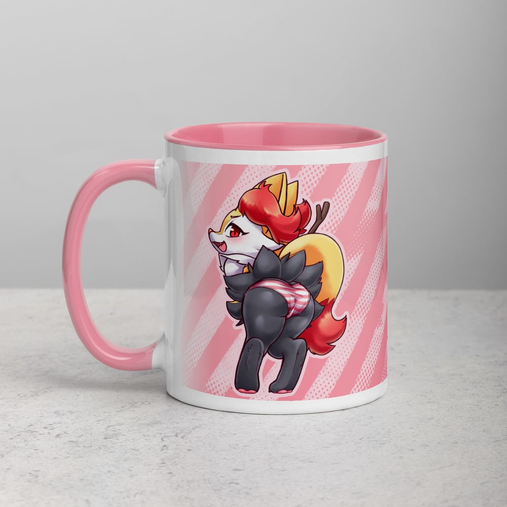 Pink Striped Phox Mug