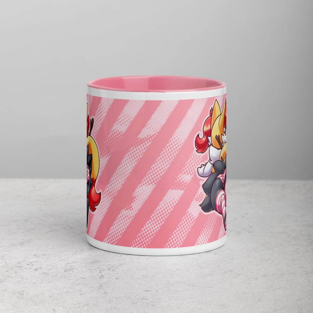 Pink Striped Phox Mug