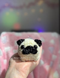Image 2 of Crochet Pug Plush – Handmade Amigurumi Dog – Kawaii Stuffed Animal Toy – Gift for Dog Lovers