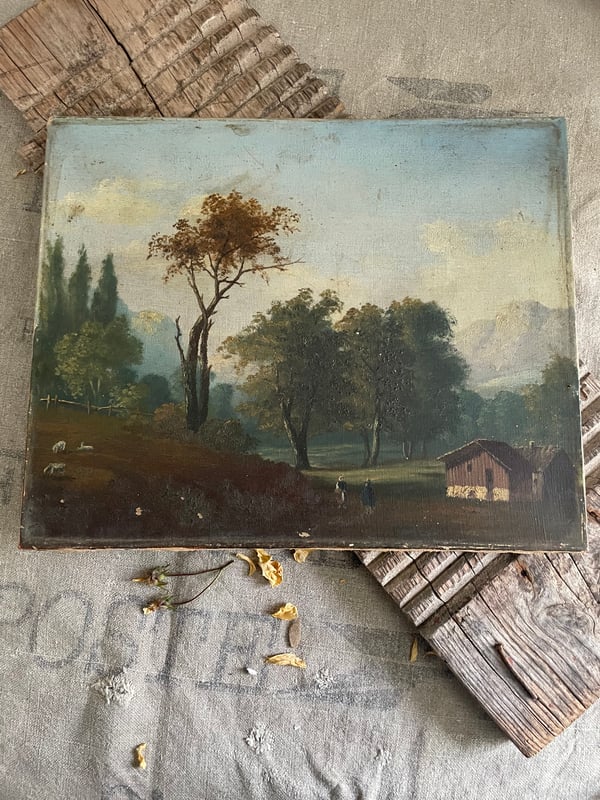 Image of Homestead Oil on Canvas 
