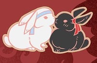 Image 1 of Wangxian Metal Bunny Pin