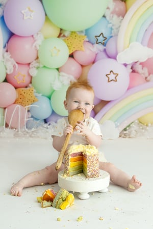 Image of PASTEL RAINBOW CAKESMASH MINI