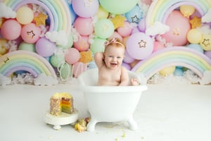 Image of PASTEL RAINBOW CAKESMASH MINI