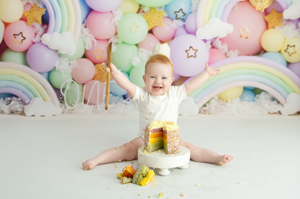 Image of PASTEL RAINBOW CAKESMASH MINI