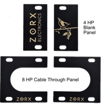Image 2 of Zorx 1U or 3U Through Cable Routing Panels