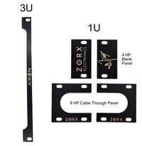 Image 1 of Zorx 1U or 3U Through Cable Routing Panels