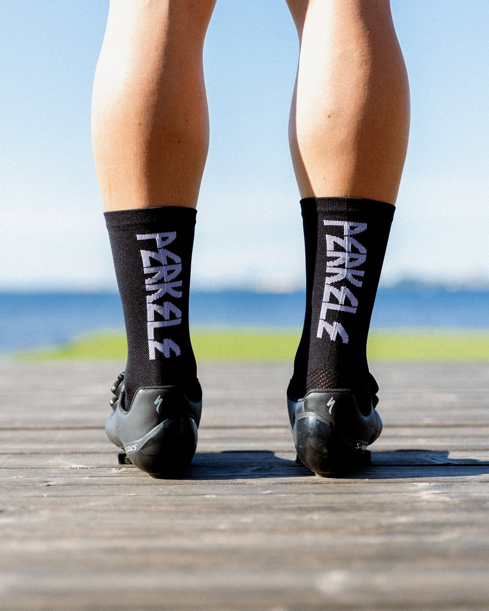 Image of Black 7 inch tall 'PERKELE' sock 2024