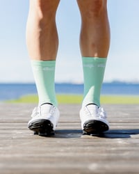 Image 2 of PASTEL MINT 7 INCH TALL SOCK 2024