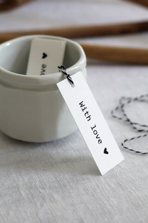 Image of Etiquette décorative WITH LOVE