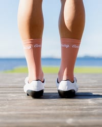 Image 3 of PASTEL PEACH 7 INCH TALL SOCK 2024