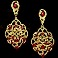 OPÉRA Earring Grande - Red Stones