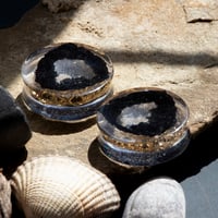 Image 2 of 38MM (1.49") Plugs - Epoxy Resin GEODE Collection - Stretched Ears