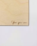 Look for the positives - Engraved Wooden Affirmations