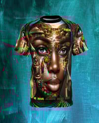 Image 7 of "My Village is Within Me"  all over print T-SHIRT S -3XL by Clothing with meaning Myz T's