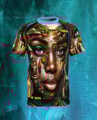 Image 8 of "My Village is Within Me"  all over print T-SHIRT S -3XL by Clothing with meaning Myz T's