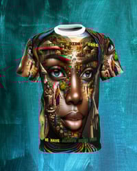 Image 6 of "My Village is Within Me"  all over print T-SHIRT S -3XL by Clothing with meaning Myz T's