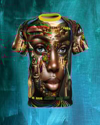 Image 10 of "My Village is Within Me"  all over print T-SHIRT S -3XL by Clothing with meaning Myz T's