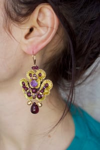 Image 2 of Just like magic - boucles d'oreilles métallisées - Fermoirs dormeuses Gold Filled 14 ct