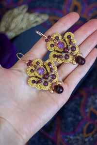 Image 4 of Just like magic - boucles d'oreilles métallisées - Fermoirs dormeuses Gold Filled 14 ct
