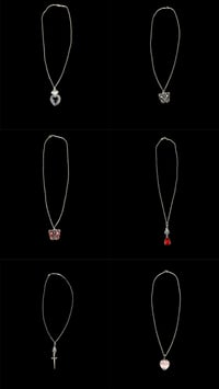 Image 2 of Variety goth single charm necklaces