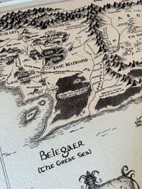 Image 3 of Middle Earth and Beleriand Fine art print 