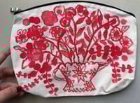 Image 4 of Handpainted painted zip pouch 